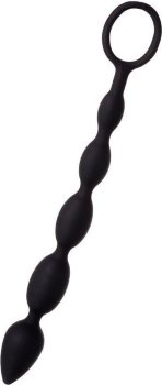Черная анальная цепочка A-toys - 27,6 см.