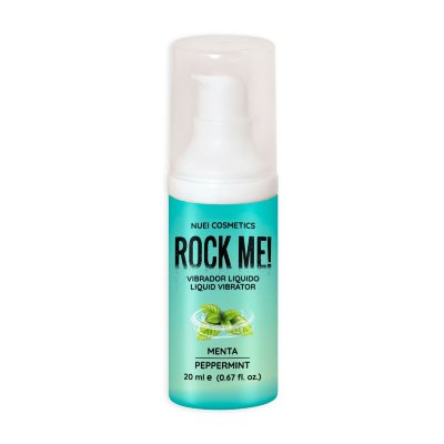 Жидкий вибратор Nuei Rock Me! с ароматом мяты - 20 мл.  Цена 2 899 руб. Гель с вибрирующим эффектом на основе амазонского растения Джамбу, с высоким содержанием спилантола, который создает покалывающее ощущение с уникальным и стимулирующим эффектом. Нанесите немного жидкого вибратора Rock Me! на интимные зоны, и через несколько секунд вы почувствуете покалывание, похожее на эффект вибрирующей игрушки, которое распространяется по всей области. Rock Me! имеет восхитительный вкус и также подходит для горячих поцелуев. Нанесите немного на губы или кончик языка, чтобы почувствовать покалывание и усилить слюноотделение. Идеально подходит для «электрических» поцелуев и роскошного орального секса. Совместим со всеми видами лубрикантов, презервативов и эротических игрушек. Средне-высокая интенсивность. Нанесите немного геля на интимные зоны. Через несколько секунд вы почувствуете покалывание и вибрацию. Для дополнительного удовольствия нанесите немного средства на губы или язык и наслаждайтесь электрическими поцелуями или оральным сексом. Вода, глицерин, пропиленгликоль, ксантановая камедь, экстракт цветков/листьев/стеблей акмеллы масляной, отдушка, бензоат натрия, полисорбат 20, сорбат калия, лимонная кислота, сахарин натрия, динатриевая ЭДТА, лимонен. Страна: Испания. Объем: 20 мл.