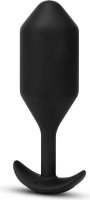 Черная вибропробка для ношения Vibrating Snug Plug 5 - 16,5 см.