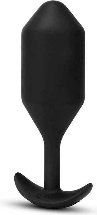 Черная вибропробка для ношения Vibrating Snug Plug 5 - 16,5 см.