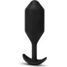 Черная вибропробка для ношения Vibrating Snug Plug 5 - 16,5 см.