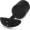 Черная вибропробка для ношения Vibrating Snug Plug 5 - 16,5 см.