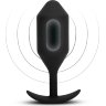 Черная вибропробка для ношения Vibrating Snug Plug 5 - 16,5 см.