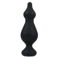 Черная анальная втулка Amuse L - 13,8 см.