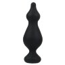 Черная анальная втулка Amuse L - 13,8 см.