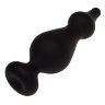Черная анальная втулка Amuse L - 13,8 см.