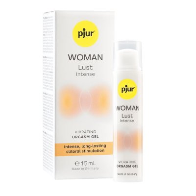 Жидкий вибратор pjur Woman Lust Intense - 15 мл.  Цена 6 910 руб. pjur WOMAN Lust Intense стимулятор клитора во флаконе, с которым женщины смогут контролировать свой оргазм и добавлять перчинки в свою сексуальную жизнь. Инновационный гель для женщин поднимет ощущения от стимуляции клитора на новый уровень. Еще более возбуждающее, интенсивное покалывание чем pjur WOMAN Lust.Откройте для себя вибрирующий эффект, превосходящий все, что вы испытывали раньше. Уникальная натуральная смесь эффективных ингредиентов обеспечивает неописуемое, продолжительное действие. Формула на водной основе подходит для использования с секс-игрушками из силикона. Стимулирующий эффект длится до 15 минут. Нанесите 1–3 капли средства непосредственно на клитор. Aqua (Вода), Глицерин, Полисорбат 80, Aroma (Ароматизатор), экстракт цветков Spilanthes Acmella, Ксантановая камедь, Ниацинамид, Бензоат натрия, Сахарин натрия, Лимонная кислота. Страна: Германия. Объем: 15 мл.
