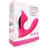 Розовый L-образный вибромассажёр с вакуумной стимуляцией 3,5’’ Silicone Billow Suction Lover