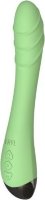Салатовый изогнутый вибратор Altas - 21 см.
