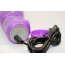 Фиолетовый вибратор-ротатор с клиторальным стимулятором - 22,5 см.  Цена 4 748 руб. - Фиолетовый вибратор-ротатор с клиторальным стимулятором - 22,5 см.