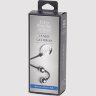 Серебристые шарики Inner Goddess Mini Silver Pleasure Balls 85g на черном силиконовом шнурке