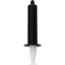 Черный фаллос с имитацией эякуляции Silicon Cum Dildo L - 19,6 см.