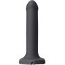 Черный фаллос с имитацией эякуляции Silicon Cum Dildo L - 19,6 см.