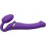 Фиолетовый безремневой вибрострапон Vibrating Bendable Strap-On - size L  Цена 17 716 руб. - Фиолетовый безремневой вибрострапон Vibrating Bendable Strap-On - size L