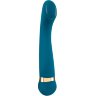 Бирюзовый вибромассажер с температурными режимами Hot n Cold Vibrator - 21,6 см.
