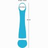 Бирюзовый вибромассажер с температурными режимами Hot n Cold Vibrator - 21,6 см.