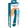 Бирюзовый вибромассажер с температурными режимами Hot n Cold Vibrator - 21,6 см.
