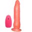 Розовый вибромассажёр-реалистик на присоске - 17,5 см.  Цена 1 639 руб. - Розовый вибромассажёр-реалистик на присоске - 17,5 см.