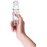 Прозрачная насадка на пенис TOYFA A-Toys с расширенной головкой - 15,3 см.