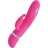 Розовый вибратор Ingram с электростимуляцией - 19,2 см.