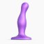 Фиолетовая насадка Strap-On-Me Dildo Plug Curvy size S  Цена 6 908 руб. - Фиолетовая насадка Strap-On-Me Dildo Plug Curvy size S
