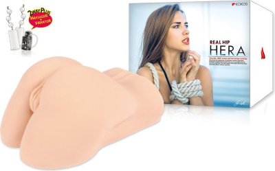 Полуторс Hera Real Hip с вибрацией В мастурбаторе Kokos Hera Real Hip воплощены самые сокровенные мужские фантазии — возбуждающие изгибы, зашкаливающая реалистичность ощущений и возможность открыть для себя новые виды стимуляции. Два рабочих отверстия — анальное и вагинальное — гарантируют чувственное знакомство с совершенно разными типами удовольствия. Пухлые половые губки плотно обхватывают пенис и обеспечивают его активную стимуляцию. Ультрареалистичный вагинальный канал с упругими складками, выступами и набухшей от желания зоной G ошеломляюще точно имитируют секс с реальной партнершей. А S-образный изгиб в центре канала мощно усиливает ваше наслаждение при глубоком введении члена. Тугое анальное отверстие с маленькими выступами, складочками V-типа и 5-ю узкими перемычками приятно массирует пенис, хорошо сжимая его и быстро доводя до кульминационной разрядки. Закрытый корпус мастурбатора создает легкий эффект посасывания во время интимной игры. Нежнейший материал сравним с бархатистой кожей молодой женщины, что делает процесс мастурбации максимально комфортным. Дизайн в виде полуторса позволяет подбирать локации и позы для игр. Мастурбатор можно поставить на стол или подоконник, а можно удобно устроиться с ним в любимом кресле или расслабляющей ванне. Чтобы игрушка не теряла свои свойства, выбирайте лубриканты на водной основе. Тщательно очищайте мастурбатор после применения и присыпайте его тальком. Храните девайс в прохладном темном месте в индивидуальной упаковке. Размеры - 26 х 20 х 13 см. Страна: Корея. Материал: термопластичная резина (TPR). Батарейки: 4 шт., тип AA.