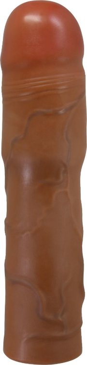 Коричневая насадка на пенис Kylian - 20,5 см.