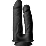 Черный анально-вагинальный фаллоимитатор Double Penetrator - 19,5 см.