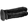 Черный анально-вагинальный фаллоимитатор Double Penetrator - 19,5 см.