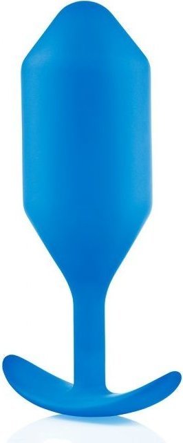 Синяя пробка для ношения B-vibe Snug Plug 5 - 14 см.