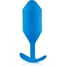 Синяя пробка для ношения B-vibe Snug Plug 5 - 14 см.
