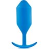 Синяя пробка для ношения B-vibe Snug Plug 5 - 14 см.
