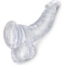 Прозрачный фаллоимитатор 7.5 Cock with Balls - 21,6 см.