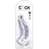 Прозрачный фаллоимитатор 7.5 Cock with Balls - 21,6 см.