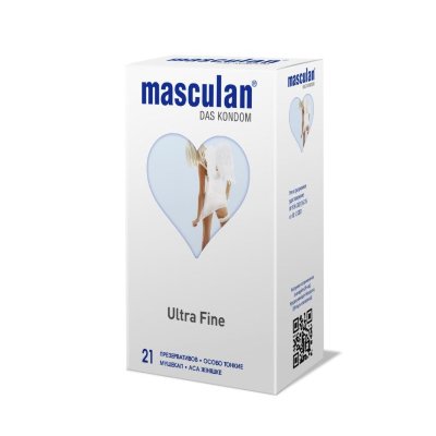 Особо тонкие презервативы Masculan Ultra Fine - 21 шт.  Цена 2 888 руб. Длина: 19 см. Masculan Ultra Fine – особо тонкие презервативы классической формы естественного цвета без рельефных элементов. Созданы для тех, кто хочет быть как можно ближе к партнеру. Естественный цвет, приятный запах. С гелем-лубрикантом и резервуаром. Изготовлены из натурального латекса. Премиальное немецкое качество. Тестированы электроникой. Уровень качества подтвержден независимой голландской лабораторией и швейцарским знаком соответствия SGS. Толщина - 0,05 мм. Номинальная ширина - 53 мм. В упаковке - 21 шт. - Регистрационное удостоверение РФ: ФСЗ 2011/09465 - Дата регистрации медицинского изделия: 19.08.2024 г. - Срок действия регистрационного удостоверения: бессрочно - Представитель изготовителя медицинского изделия: ООО «ВАРИАНТ», 195277, г. Санкт-Петербург, ул. Коммуны, д.67, литера Х. Страна: Германия. Материал: латекс. Объем: 21 шт.