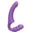 Фиолетовый безремневой страпон Straples Strap-On Dildo - Фиолетовый безремневой страпон Straples Strap-On Dildo