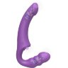Фиолетовый безремневой страпон Straples Strap-On Dildo