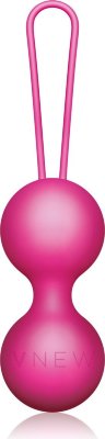 Розовые вагинальные шарики VNEW level 3  Цена 4 314 руб. Длина: 8.5 см. Диаметр: 3.5 см. Вагинальный тренажер VNEW level 3 со высоким уровнем сопротивления идеально подходит для тренировки мышц тазового дна уже для тренированных мышц. Шарики выполнены из безопасного приятного на ощупь бархатистого силикона, внутри шариков дополнительный утяжелитель, который создает смещенный центр тяжести. Тренировка влагалищных мышц позволяет не только испытывать более яркие ощущения при половом контакте, но и подготовиться к рождению малыша, сократить период послеродового восстановления, продлить и укрепить женское здоровье. На тренажере удобный силиконовый шнур для извлечения. В комплекте удобная сумочка для хранения шариков. Вес - 90 гр. Страна: США. Материал: силикон.