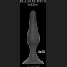 Чёрная анальная пробка Slim Anal Plug XL - 15,5 см.