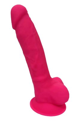Розовый фаллоимитатор Dildo With Balls 7Inch - 17,7 см. Длина: 17.7 см. Диаметр: 3 см. Премиальный силиконовый дилдо имеет твердый внутренний стержень, заполненный запатентованным материалом Silexpan, и мягкий силикон снаружи. Это добавляет ощущений при использовании этой игрушки: проникновение будет ощущаться как настоящее! Головка, мошонка и вены также способствуют этому ощущению. Дилдо имеет основание с присоской, поэтому оно будет прочно прилипать к любой гладкой поверхности, что очень удобно во время игры соло. Страна: Китай. Материал: силикон.