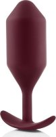 Бордовая пробка для ношения B-vibe Snug Plug 5 - 14 см.