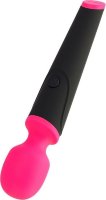 Черно-розовый вибростимулятор ASTER - 19,5 см.