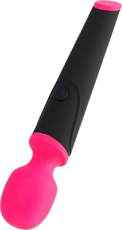 Черно-розовый вибростимулятор ASTER - 19,5 см.