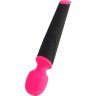 Черно-розовый вибростимулятор ASTER - 19,5 см.