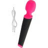 Черно-розовый вибростимулятор ASTER - 19,5 см.