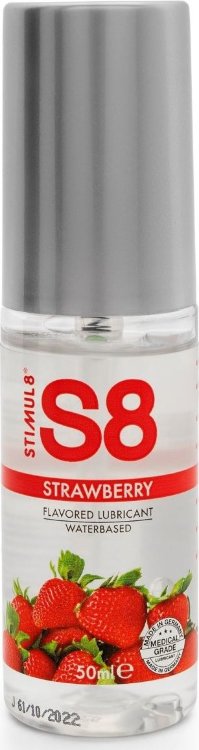 Лубрикант S8 Flavored Lube со вкусом клубники - 50 мл.