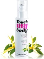 Силиконовый лубрикант 2-в-1 Touch My Body с ароматом иланг-иланга - 100 мл.