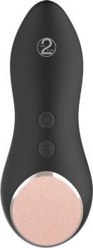 Черный клиторальный вибратор Cupa Touch с подогревом