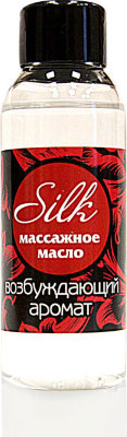 Массажное масло Silk - 50 мл.  Цена 636 руб. Нежное, лёгкое масло для массажа. Обеспечивает равномерное и длительное скольжение. Придаёт коже шелковистость и мягкость. Тонкий возбуждающий аромат иланг-иланга создает эротическое настроение. Страна: Россия. Объем: 50 мл.