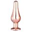 Золотистая анальная пробка с кристаллом Rose Gold Pleasure Plug S - 9 см. - Золотистая анальная пробка с кристаллом Rose Gold Pleasure Plug S - 9 см.